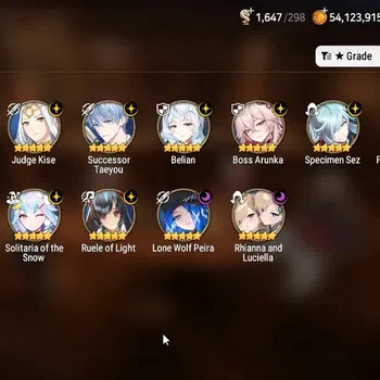 Epic Seven Accounts Limited Hero Global UnVerif|New Era|12 ML( RnL,B Arunka,Belian,Ruele,F Lidica,LW Peira Etc)+Argent