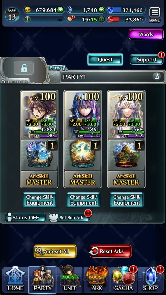 Last Cloudia Accounts GLOBAL Rank 13| Starter Collab Slime (Hinata+Ark, image 3