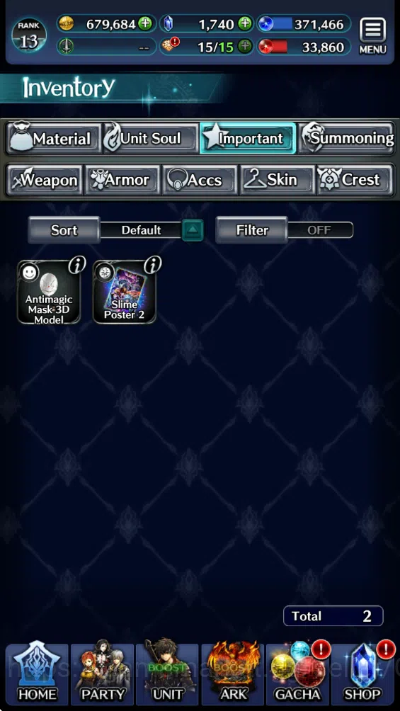 Last Cloudia Accounts GLOBAL Rank 13| Starter Collab Slime (Hinata+Ark, image 7