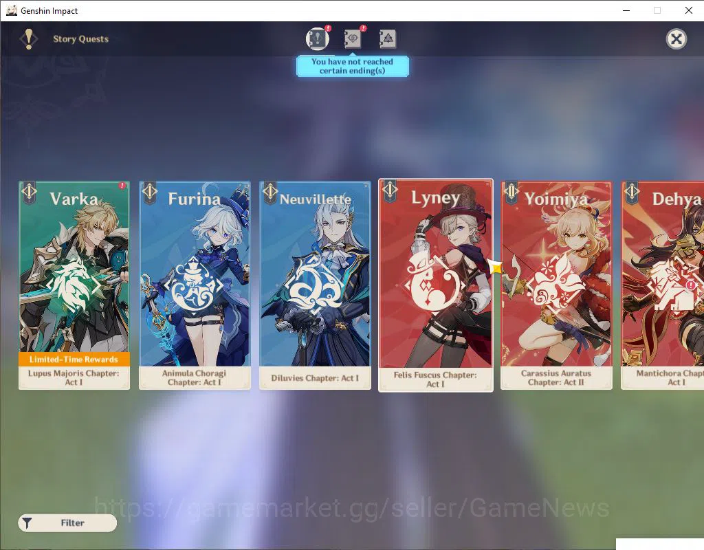 Genshin Impact Accounts Asia|AR 57|10 Limited+3(*5Weapon)|Mualani+sign,Col image 12
