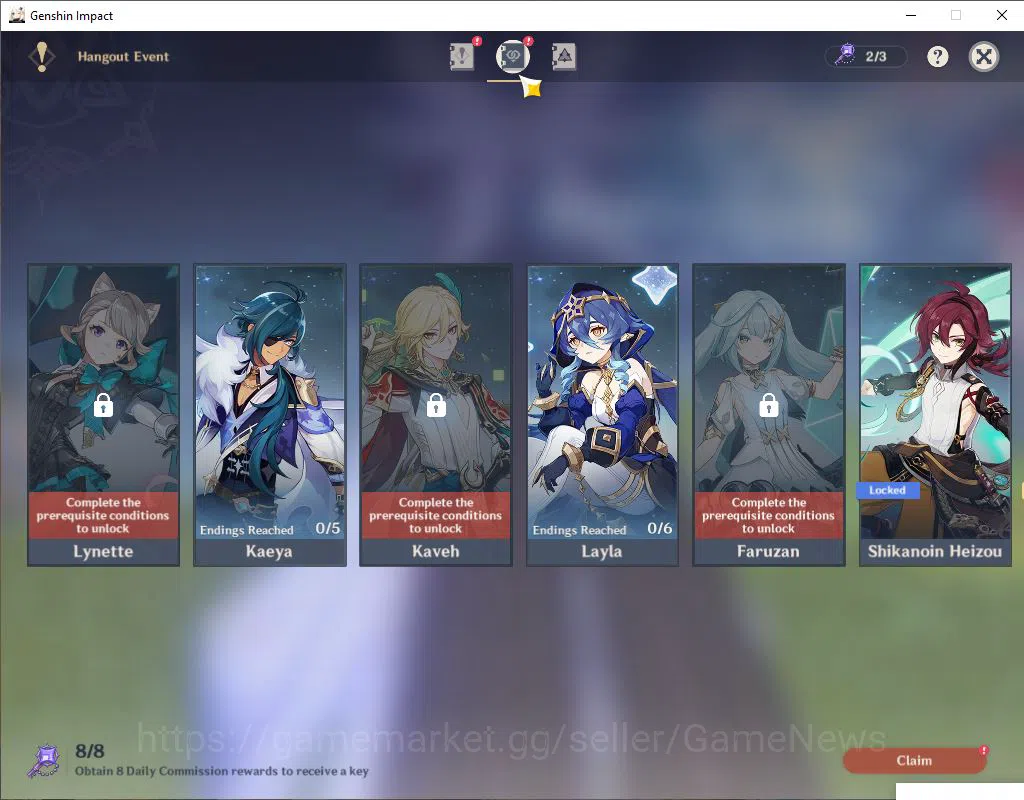 Genshin Impact Accounts Asia|AR 57|10 Limited+3(*5Weapon)|Mualani+sign,Col image 13