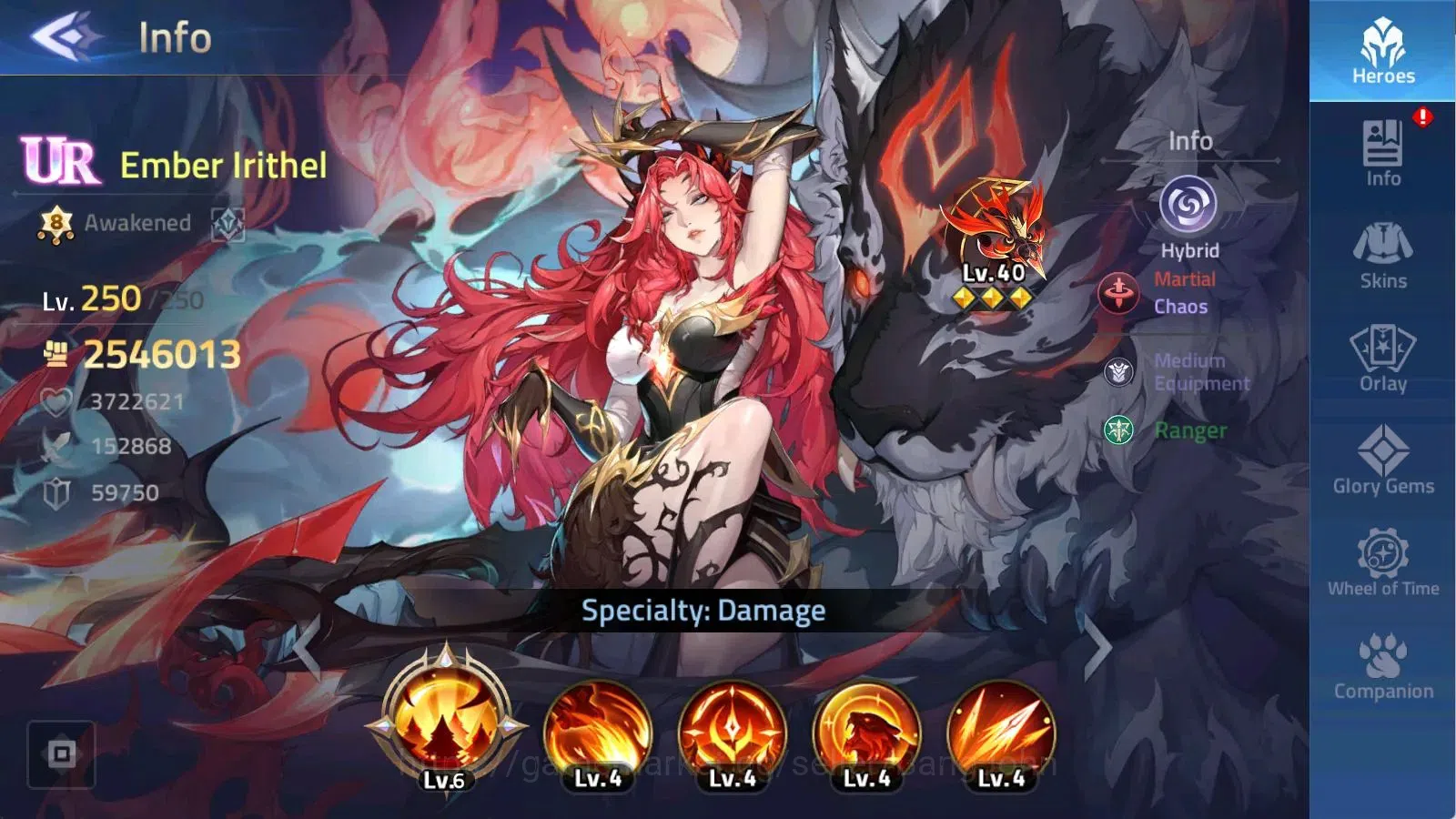Mobile Legends: Adventure Accounts 75002 | LV 122 38272K POWER CAMP 53-45 1 UR Ember  image 5