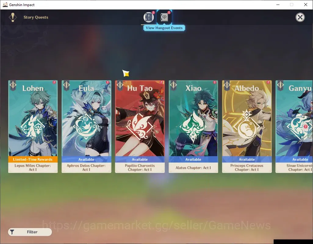 Genshin Impact Accounts ASIA|AR 41|1 Limited (Mavuika)  2 Char *5 (Diluc,K image 13