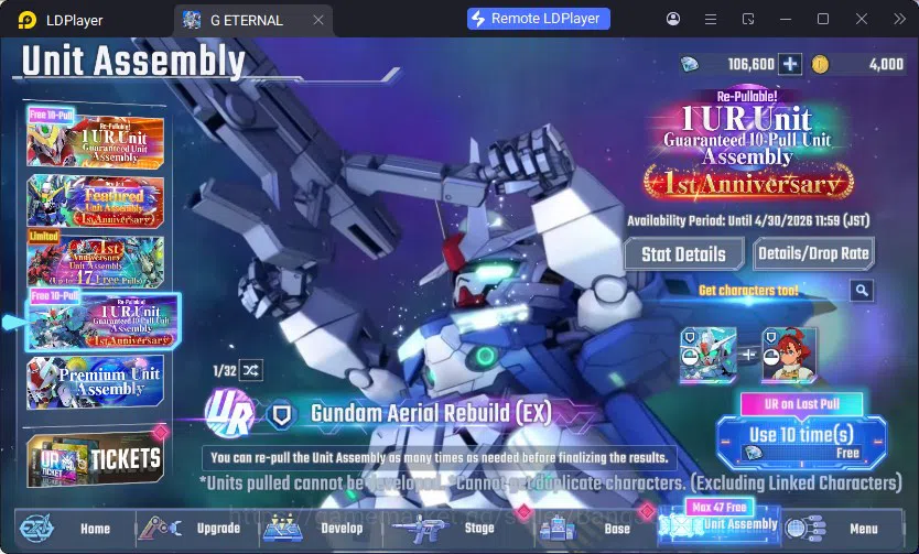 SD Gundam G Generation ETERNAL Accounts Global Rank 1 | FreshStory | 100+K Diamond, Select image 2