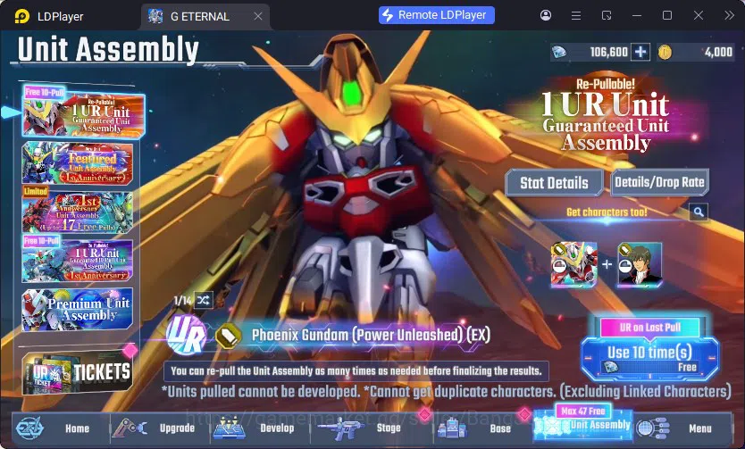 SD Gundam G Generation ETERNAL Accounts Global Rank 1 | FreshStory | 100+K Diamond, Select image 8