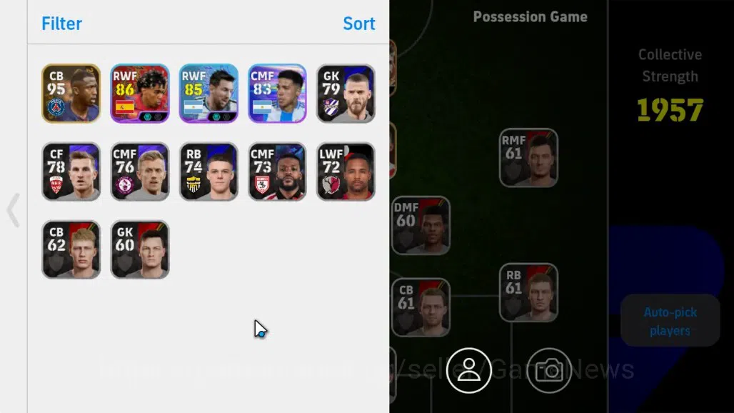eFootball Accounts Android|Big Time K.Kvaratskhelia,Willian Pacho,Lea image 2