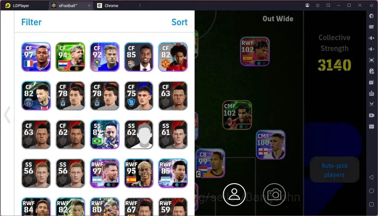 eFootball Accounts Mobile|PW 3140|Bigtime Yamal|Epic Forlan,Alonso,Sh image 2