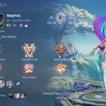 Mobile Legends: Bang Bang Accounts Rare Skin Global|Skin 231|Renowned|KOF Karina,Sasuke Suyou,PRIME Claude,LBox Odette,PACE