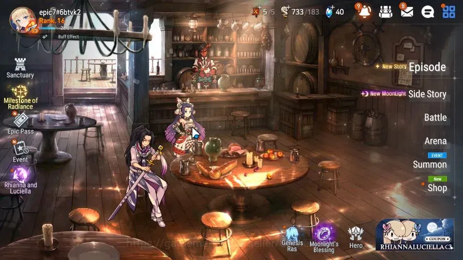 Epic Seven Accounts GLOBAL Unverif|New Era|3 ML(Notos,NC Landy,O Sigre image 1