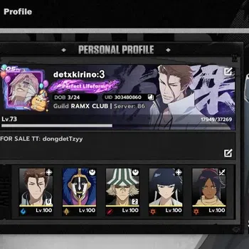 BLEACH: Soul Resonance Accounts NuverseSEA|LV 73|10 SSR [(AizenB6,UraharaB2,Ikkaku image 1