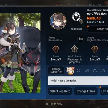Epic Seven Accounts High-End Global Unverif | 4 ML(SOTD Diene,LOT Scales,L Cermia,TE Kayron) | PoH+Bless ON | SS 1.8K