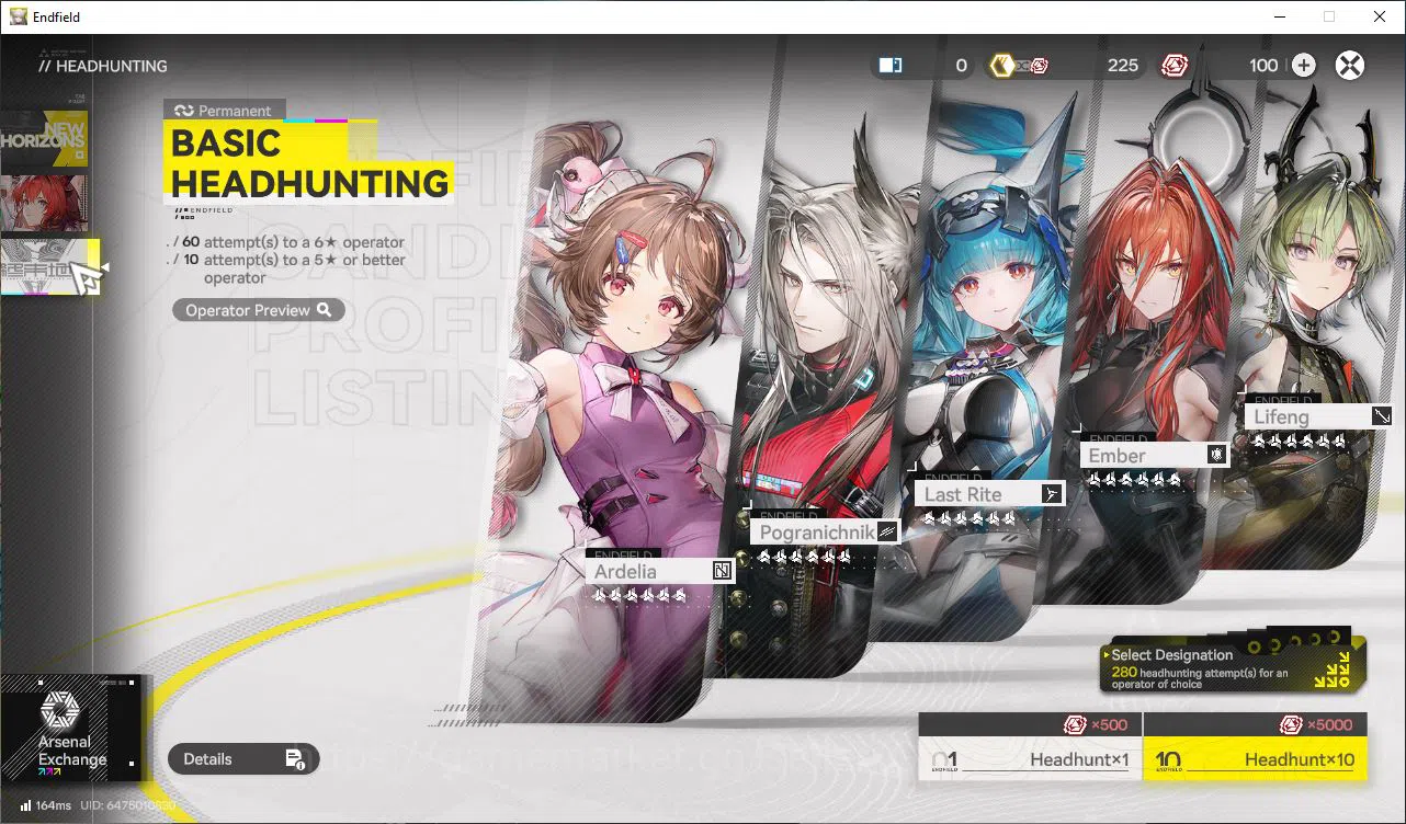 Arknights: Endfield Accounts NA/EU Lv2|Starter| 2 SSR [Last Rite,Ardelia] +6SR[Perlica,Qianyu,Xaihi,etc]|2K 17