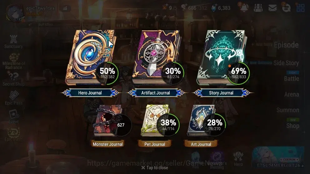 Epic Seven Accounts High-End GLOBAL UnVerif|New Era|14 ML(SN Yulha,Rihana&Luc[SPD 305],RoLight,etc)+Rinak,Ab 3