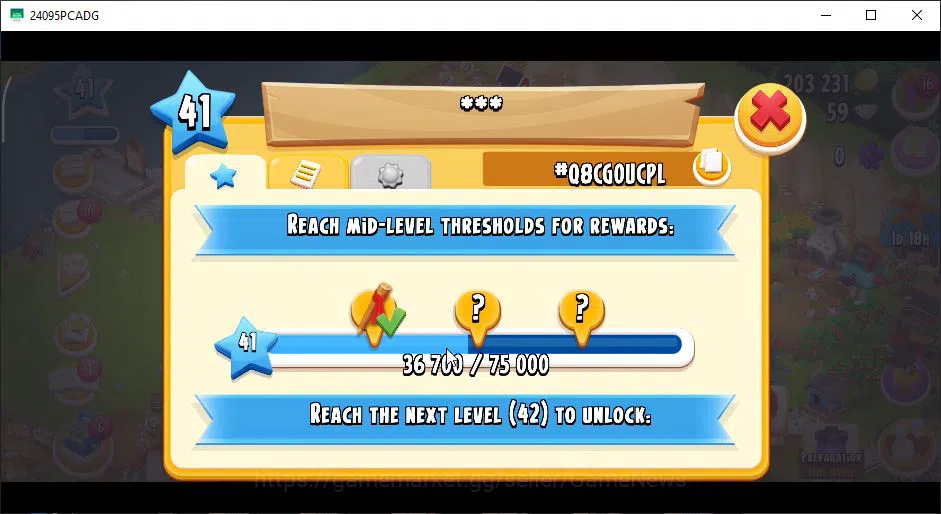 Hay Day Accounts Level 41 | Barn Storage 1050 + Silo Storage 625 | 203k Coins, 59 Diamonds |CN ON|Log Supercell ID|Take 10