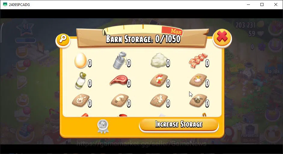 Hay Day Accounts Level 41 | Barn Storage 1050 + Silo Storage 625 | 203k Coins, 59 Diamonds |CN ON|Log Supercell ID|Take 8