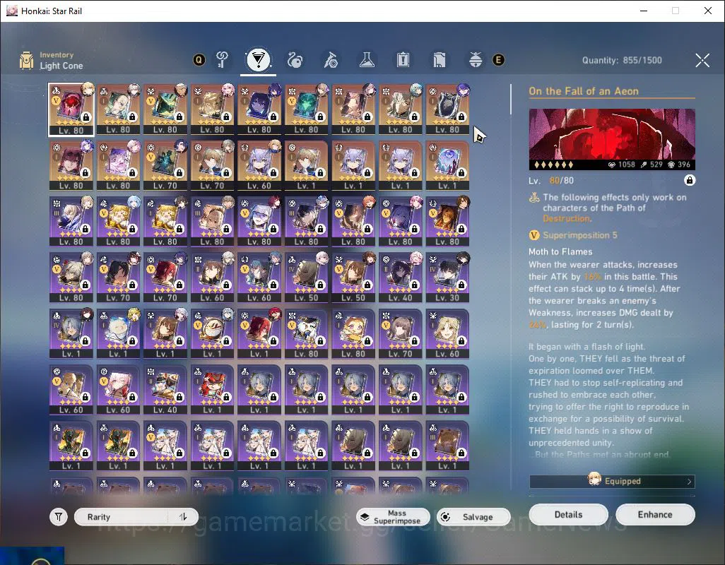Honkai Star Rail Accounts Mid Game Asia|TL 70|40 Ticket|17 Limited|[Firefly,TheHerta,Acheron,Kafka,Evernight,Feixiao]+Sign 7