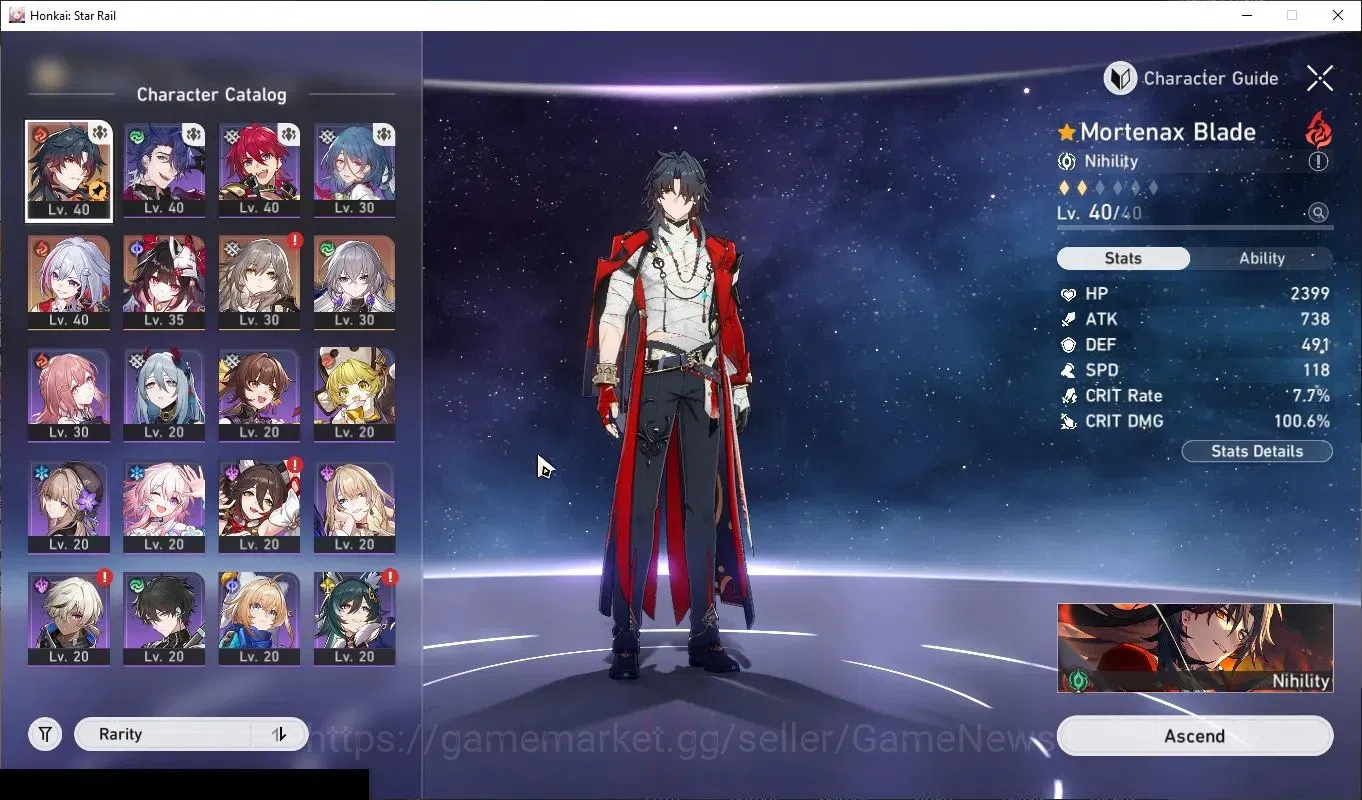 Honkai Star Rail Accounts Asia|TL 29|4 Limited|Mortenax Blade,Topaz,Sparkle| image 4