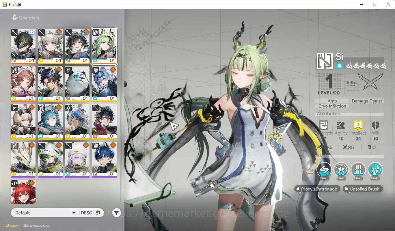 Arknights: Endfield Accounts NAEU|Starter Ch I Process 1|1 Limit Si|MC Male|147.300 Currency, 1160 Arsenal | Check SS|TAKE 1