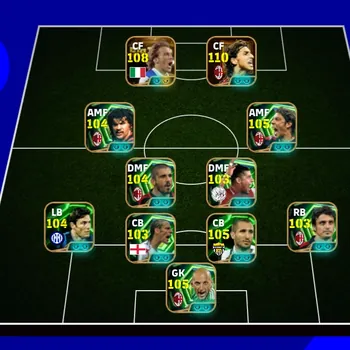 eFootball Accounts Legends & Iconic Players 7 MANAGER BOOSTER,COLECTIVE 3241+,SQUAD FULL AC MILLAN,READY TO PLAY,FULL
