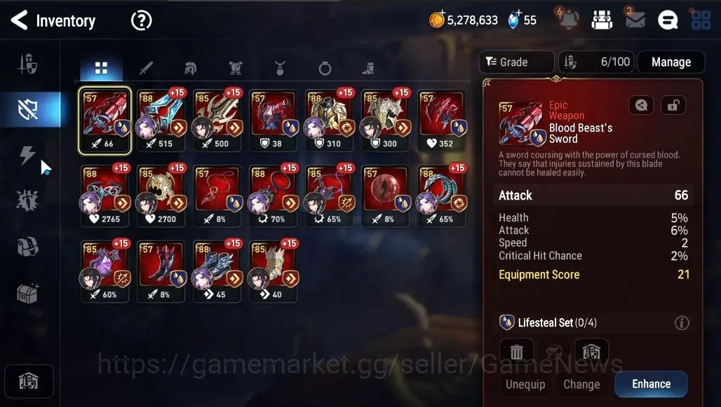 Epic Seven Accounts GLOBAL Unverif|NewEra|2 ML(Rhinna&Luciella,DB Seny image 13