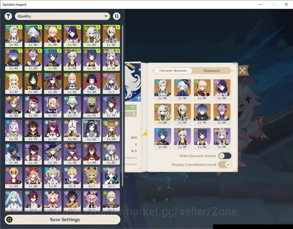 Genshin Impact Accounts ASIA|AR 57|8 Limited+3 (5* Weapon)|NeuvilletteC1,K image 2