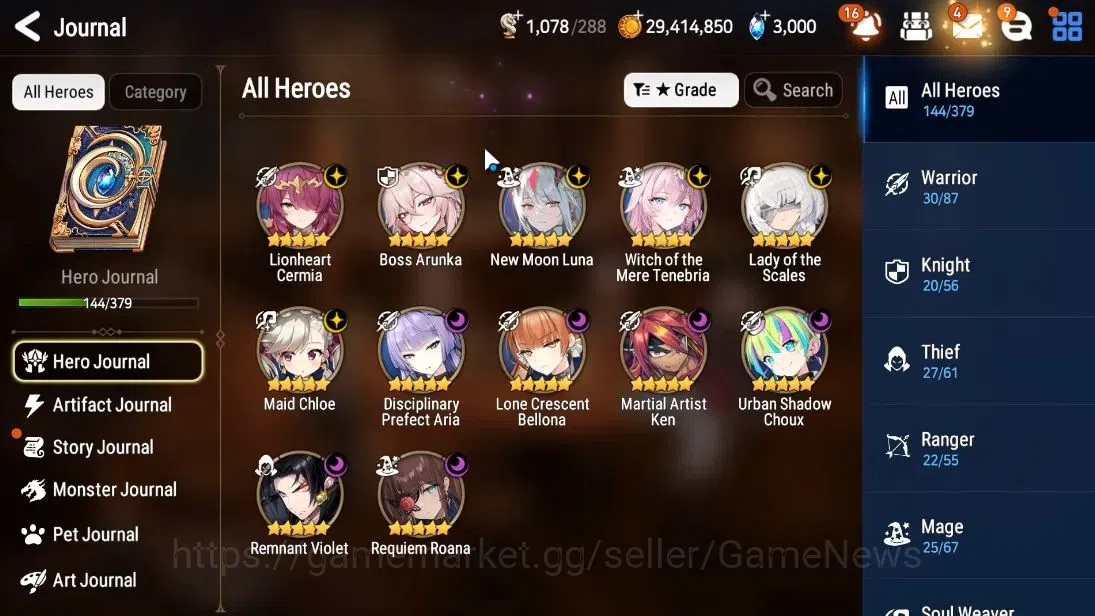 Epic Seven Accounts Global|UnVerif|NewEra|12 ML(LOT Scale,BArunka,NM L image 4