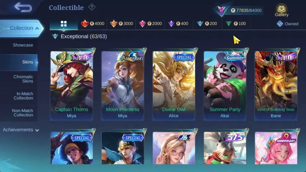 Mobile Legends: Bang Bang Accounts Hero 132|Skin 280|Prime[Claude,Granger],Naruto[Sak image 14