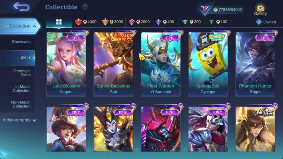 Mobile Legends: Bang Bang Accounts Hero 132|Skin 280|Prime[Claude,Granger],Naruto[Sak image 9