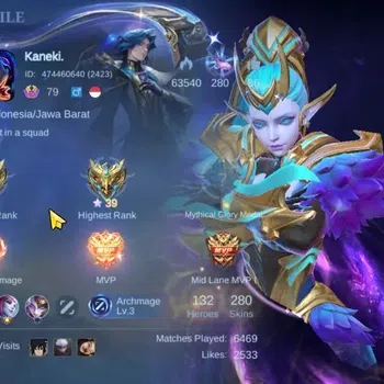 Mobile Legends: Bang Bang Collector Hero 132|Skin 280|Prime[Claude,Granger],Naruto[Sak image 1