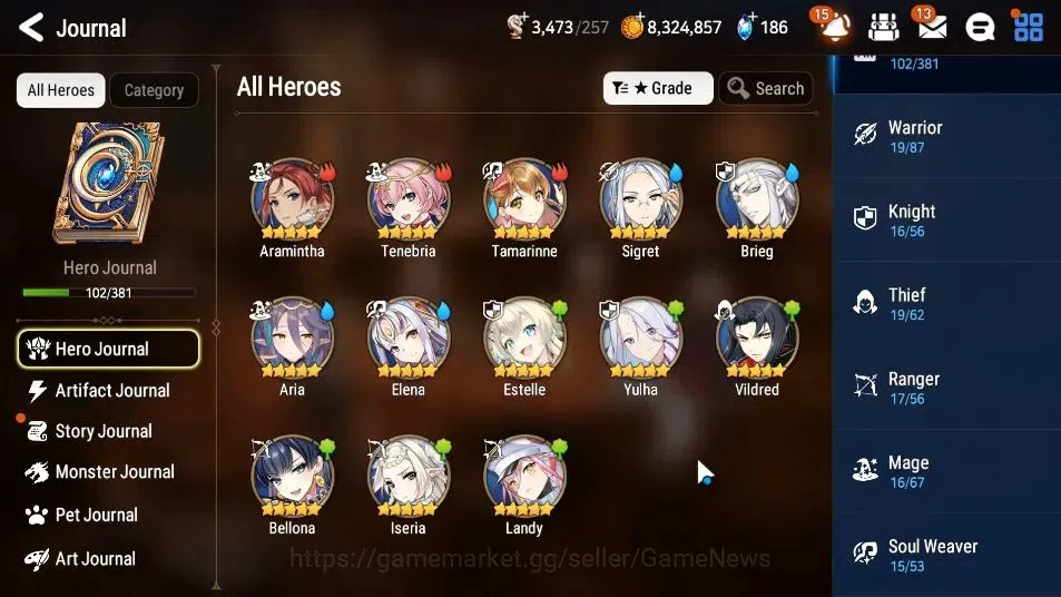 Epic Seven Accounts GLOBAL UnVerif|New Era|5 ML(RueleLight,SE Celine,T image 7