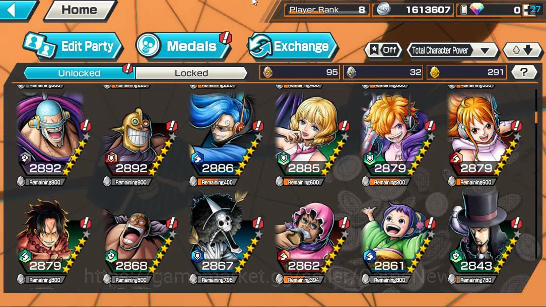One Piece Bounty Rush Accounts Global |EX 5|The 4 Emperors D.Luffy,Navy HQ Sakazu image 6