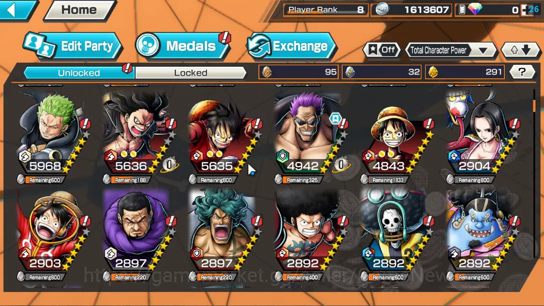 One Piece Bounty Rush Accounts Global |EX 5|The 4 Emperors D.Luffy,Navy HQ Sakazu image 7