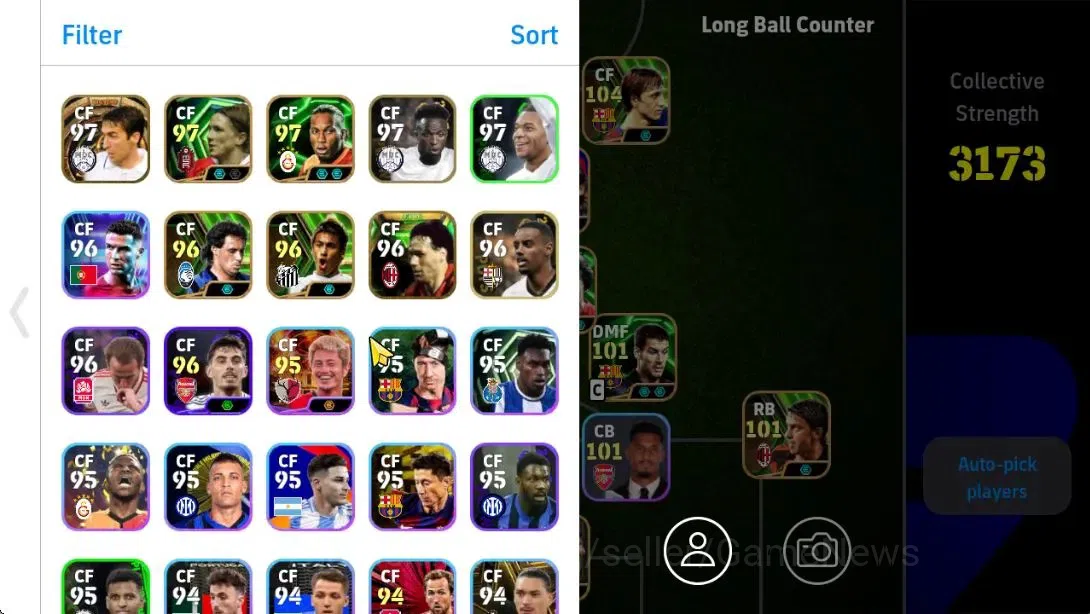 eFootball Accounts Android|2 Big Time(Raul,Roberto Carlos),Lionel Mes image 2