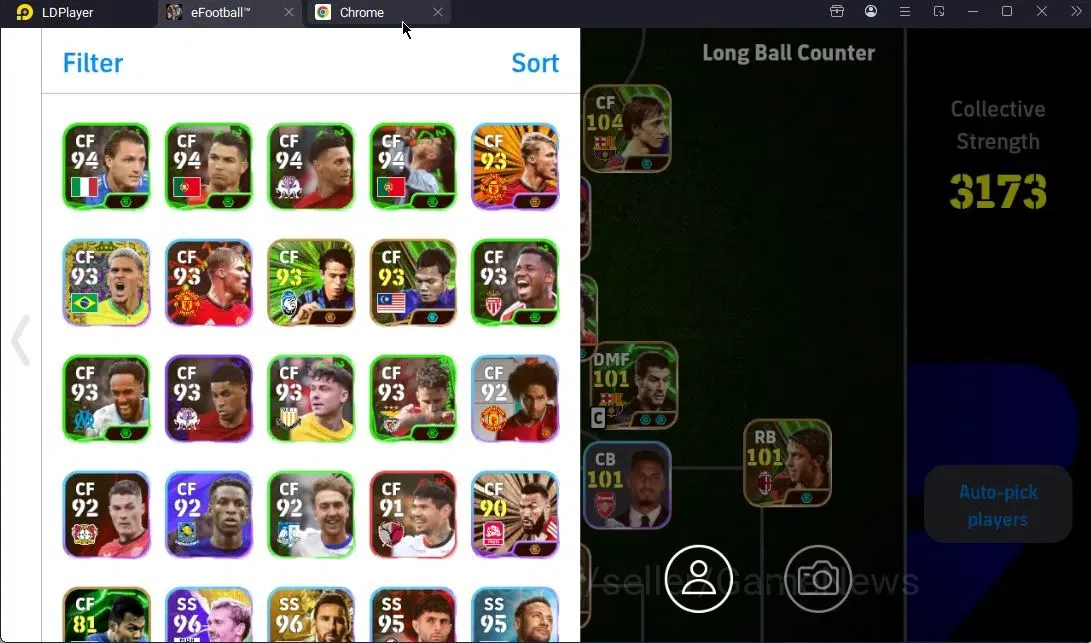 eFootball Accounts Android|2 Big Time(Raul,Roberto Carlos),Lionel Mes image 3