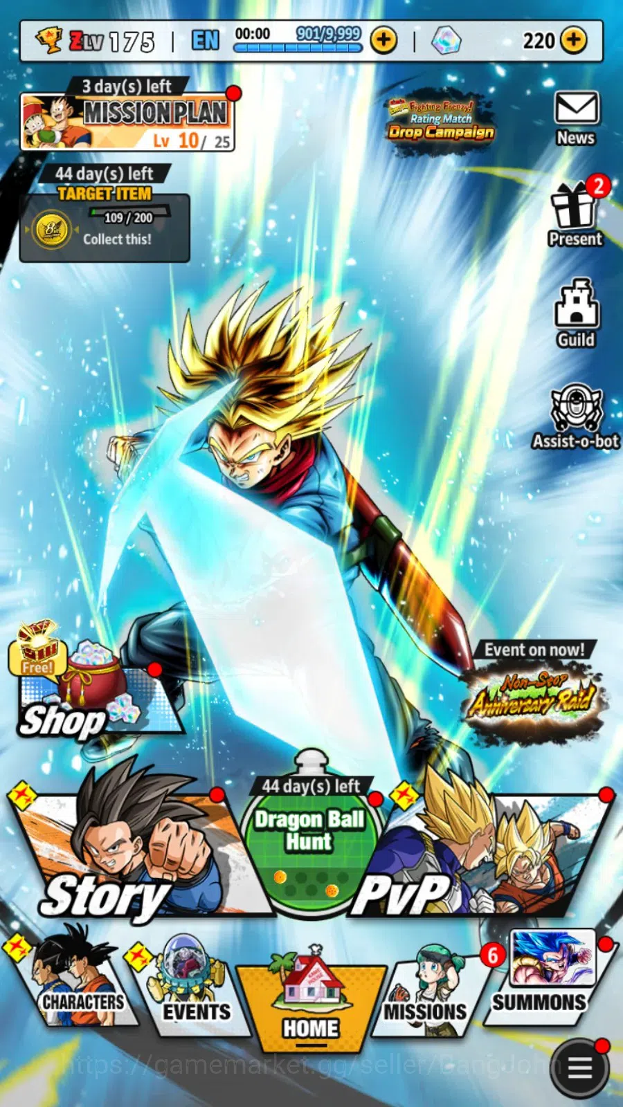 Dragon Ball Legends Accounts Android | Lvl 175|280M Total Power|220 CC|2 LR|5 U image 18