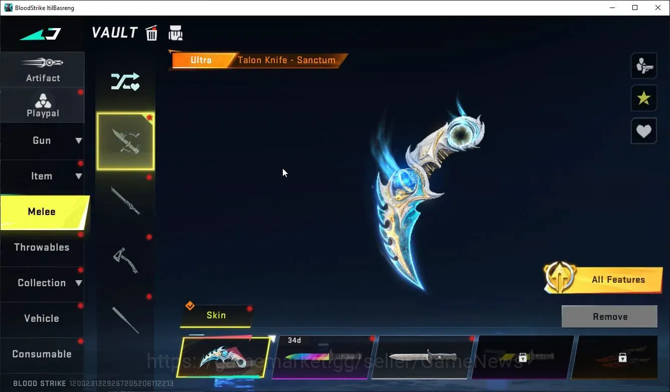 Blood Strike Accounts ASIA|MELEE TalonKnife+COLLAB TOKRAV MCX,FN2000,Jac image 8