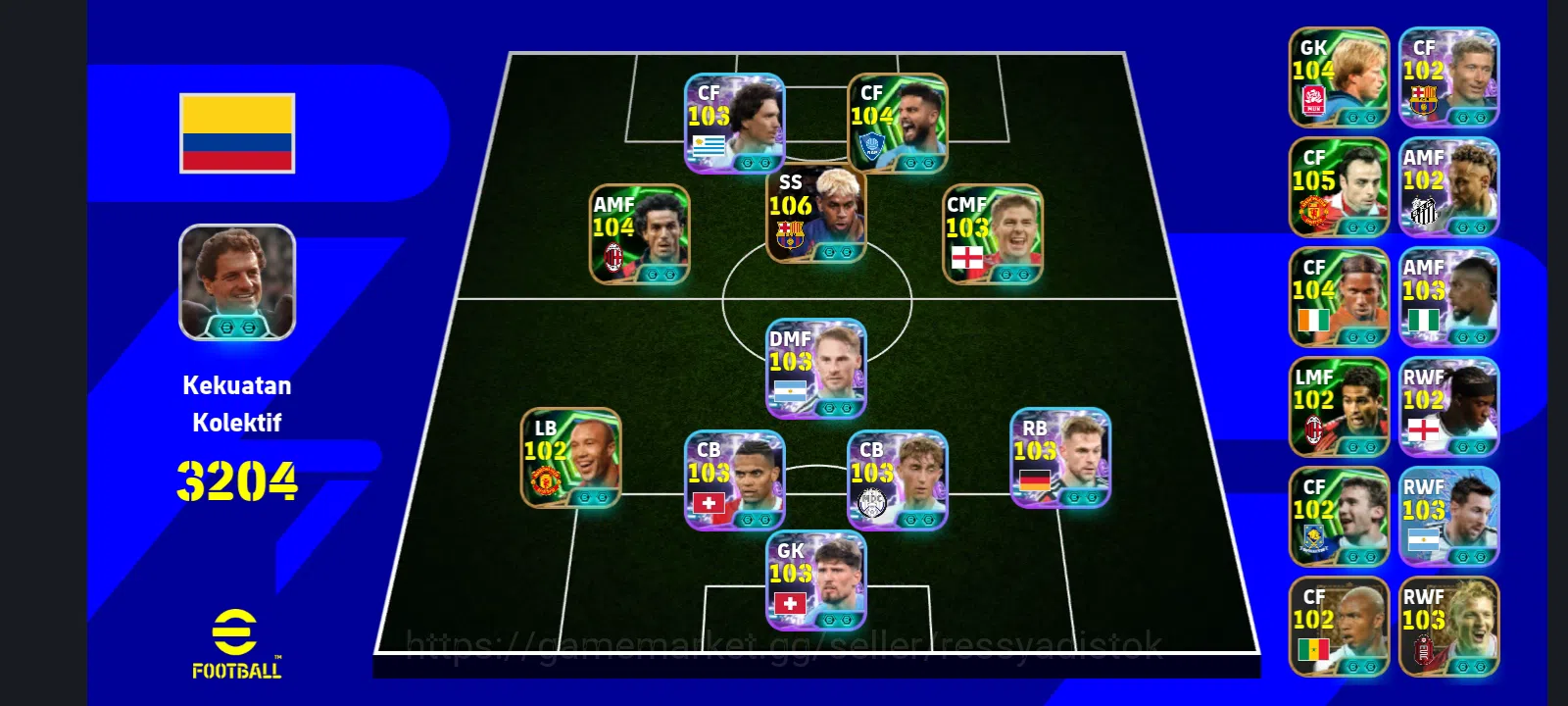 eFootball Accounts Legends & Iconic Players EFOOTBALL 2026 | BIG TIME LAMINE YAMAL, EPIC L INSIGNE, S GERARD, DONADONI,D 1