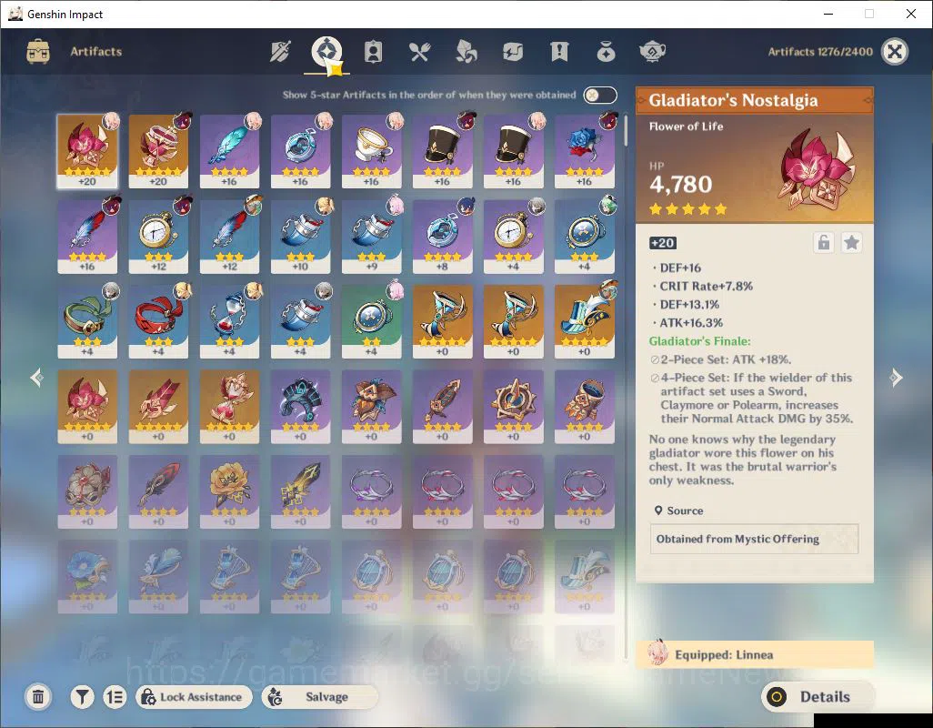 Genshin Impact Accounts ASIA|AR 40|2 Limited+2(*5Weapon)|Linnea,Chasca|MC  image 10