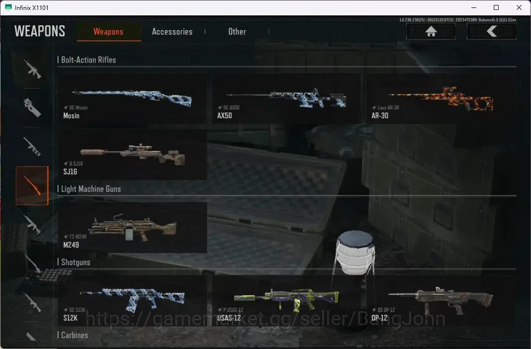 Arena Breakout Accounts Mobile | LV 30 | SV 50.6 M | CV 43.0 M | RS AKM, C image 12
