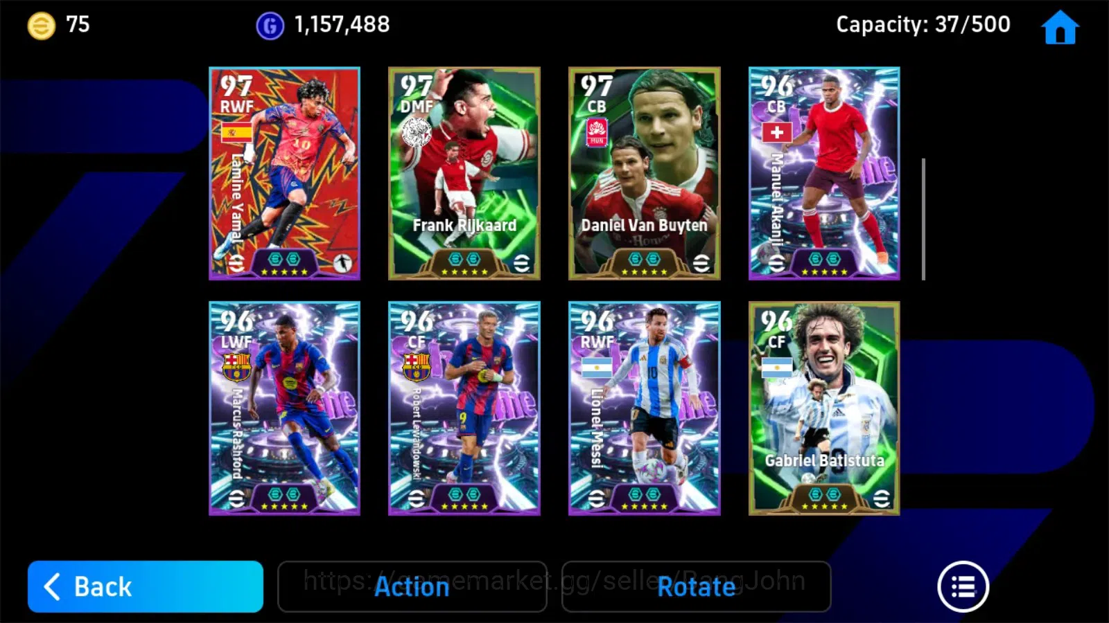 eFootball Accounts Mobile|PW 3209|Lionel Messi BigT'15,Wesley Sneijde image 4