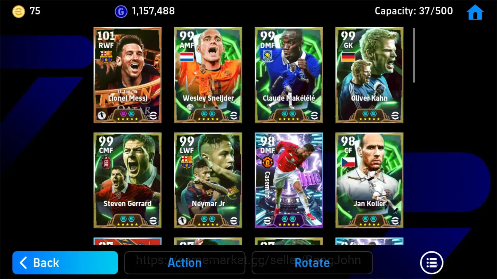 eFootball Accounts Mobile|PW 3209|Lionel Messi BigT'15,Wesley Sneijde image 5