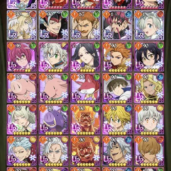 The Seven Deadly Sins: Grand Cross Accounts Midgame Asia CC 3.4M|354 Diamon Chapter 25|6LR+11 UR: Nemesis Meliodas
