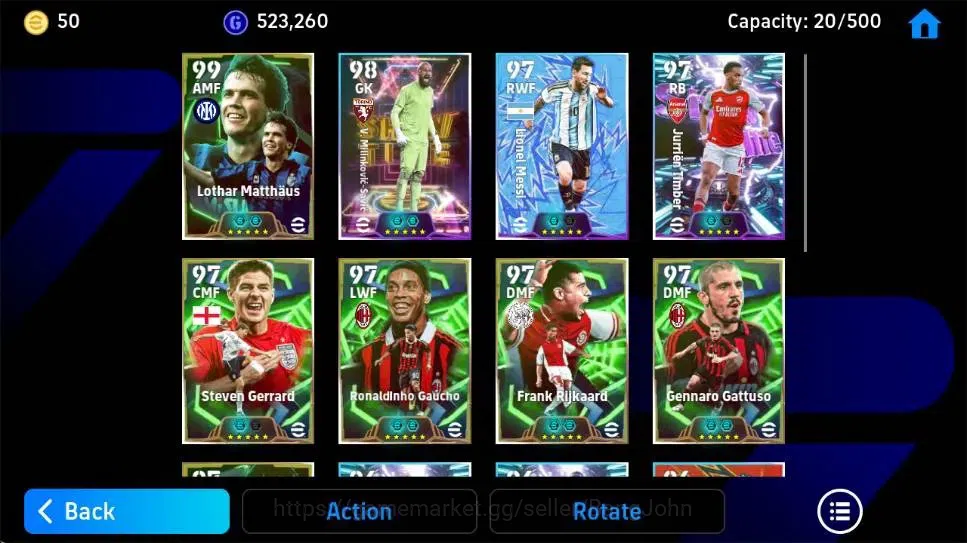 eFootball Accounts Android|PW 3172|Lothar Matthaus Epic,Eden Hazard E image 3