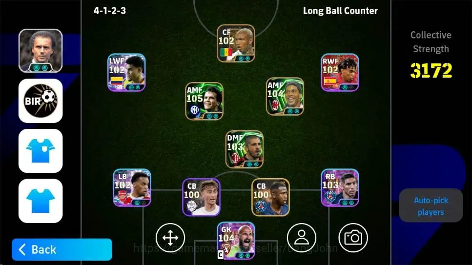 eFootball Accounts Android|PW 3172|Lothar Matthaus Epic,Eden Hazard E image 5