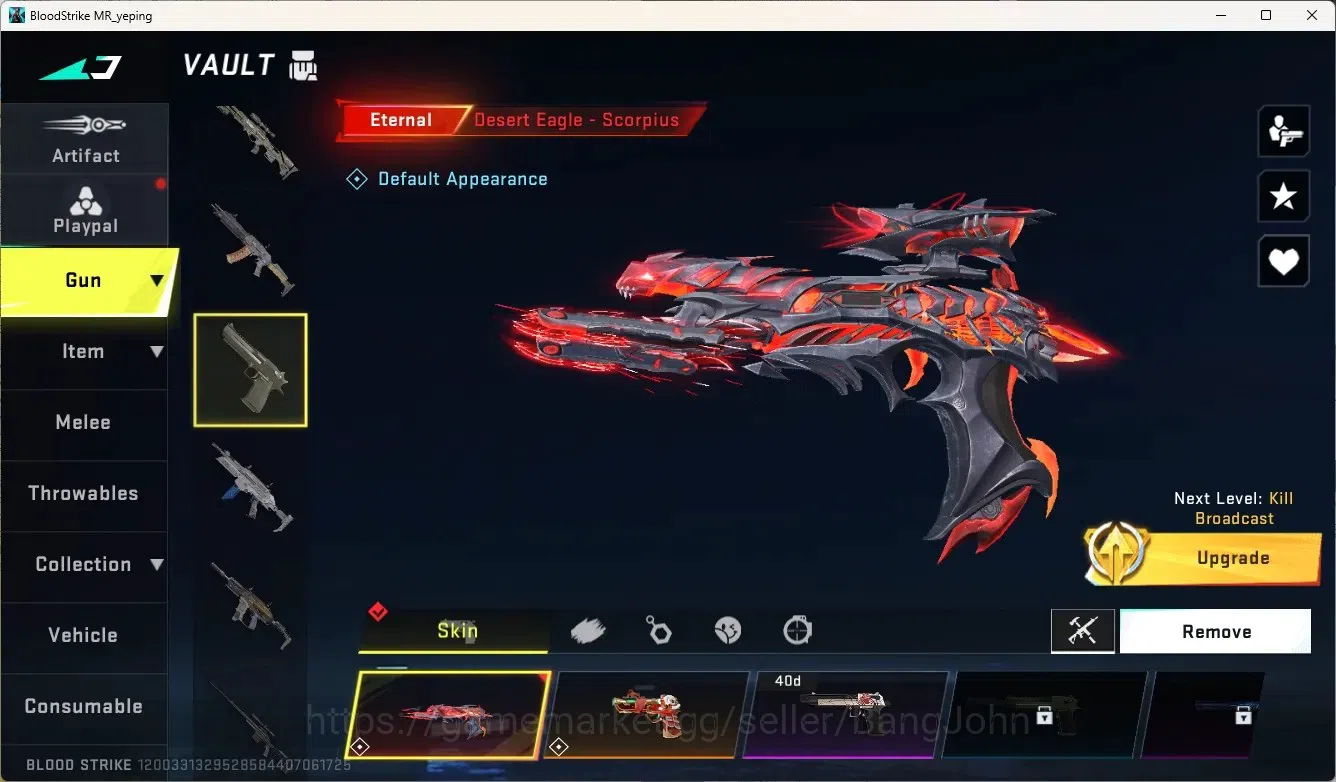 Blood Strike Accounts ASIA | 1 ETERNAL: Desert Eagle-Scorpius|3 7DS|1 EV image 8