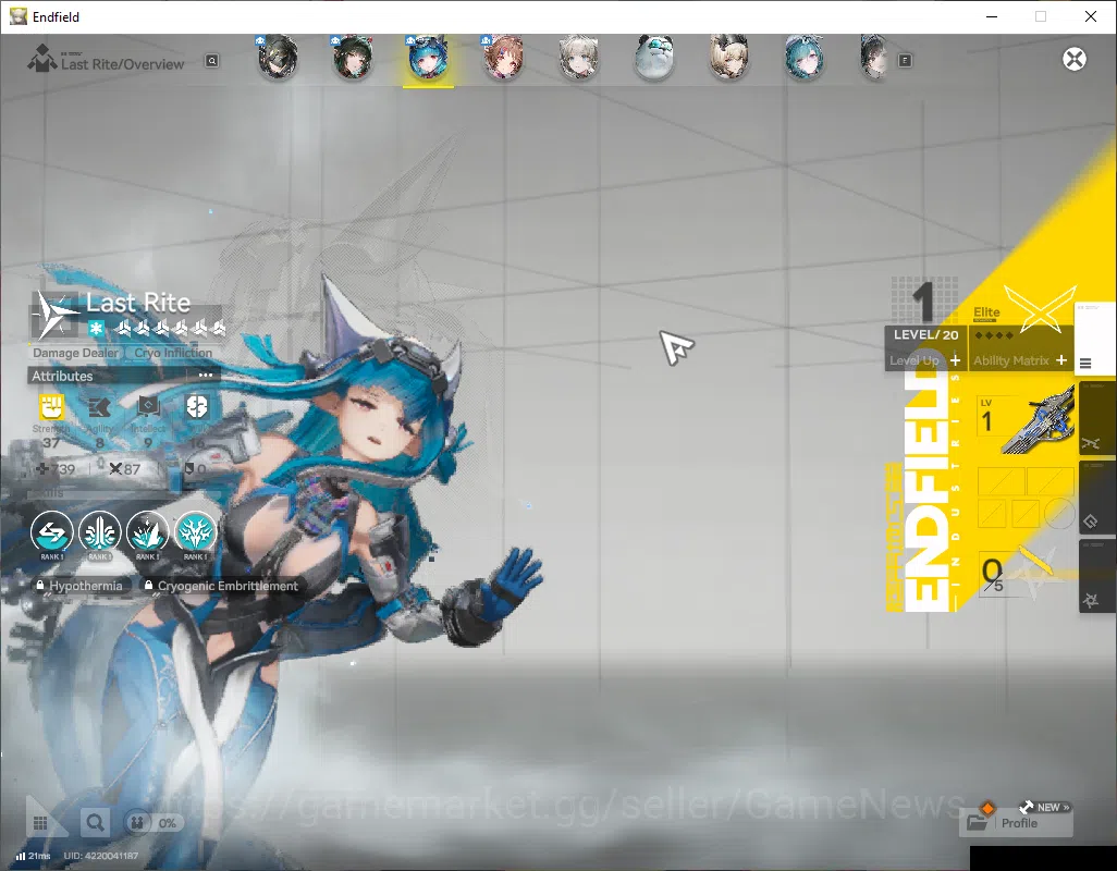 Arknights: Endfield Accounts ASIA||Fresh Starter|Lv2|SSR3(1Limit)+4(*6 Weapon)| image 2