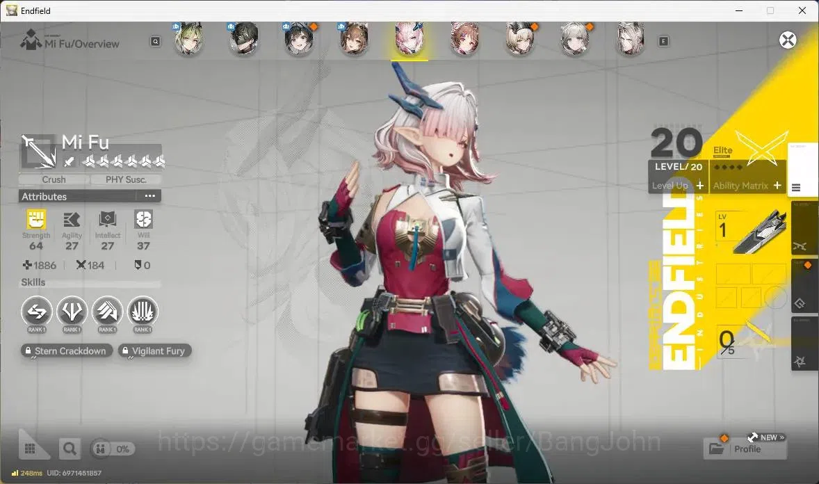 Arknights: Endfield Accounts EU | Lv 35|2 Limit+4 STD|Limit Gilberta,Mi Fu|STD image 6