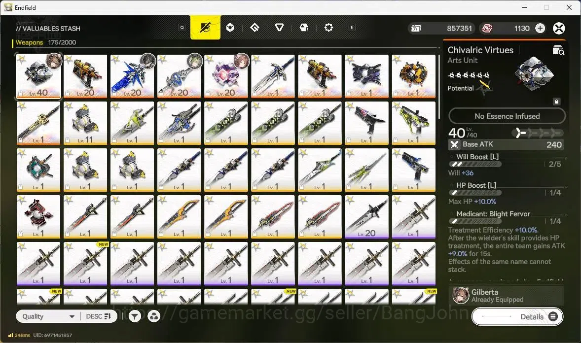 Arknights: Endfield Accounts EU | Lv 35|2 Limit+4 STD|Limit Gilberta,Mi Fu|STD image 7
