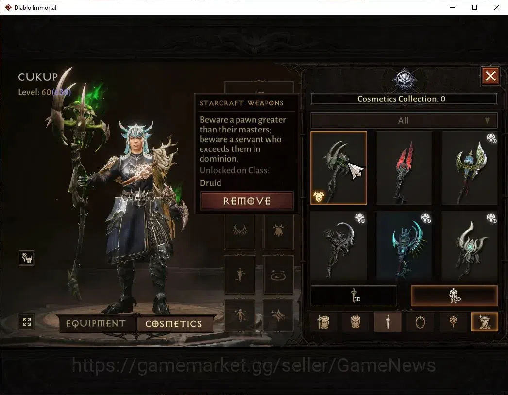 Diablo Immortal Accounts NA - Chain of Honor|CS ON|Lv60(638)|Druid|CR 39K|R image 10