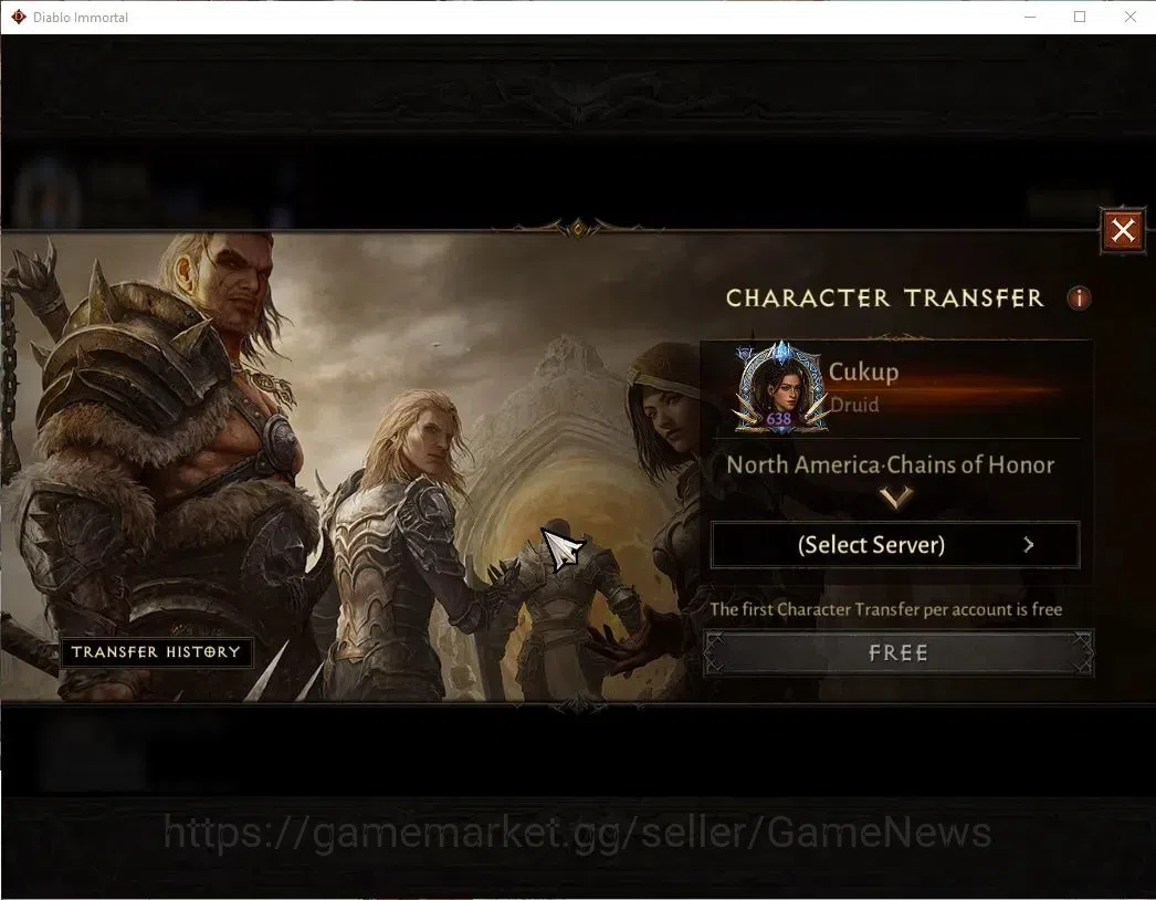 Diablo Immortal Accounts NA - Chain of Honor|CS ON|Lv60(638)|Druid|CR 39K|R image 2